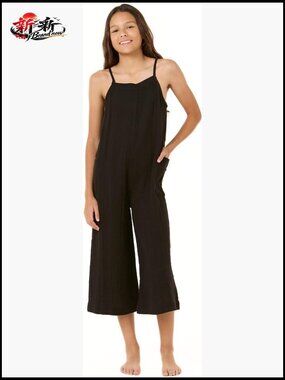 Cotton Double Weave Gauze Jumpsuit Romper with Adjustable Straps